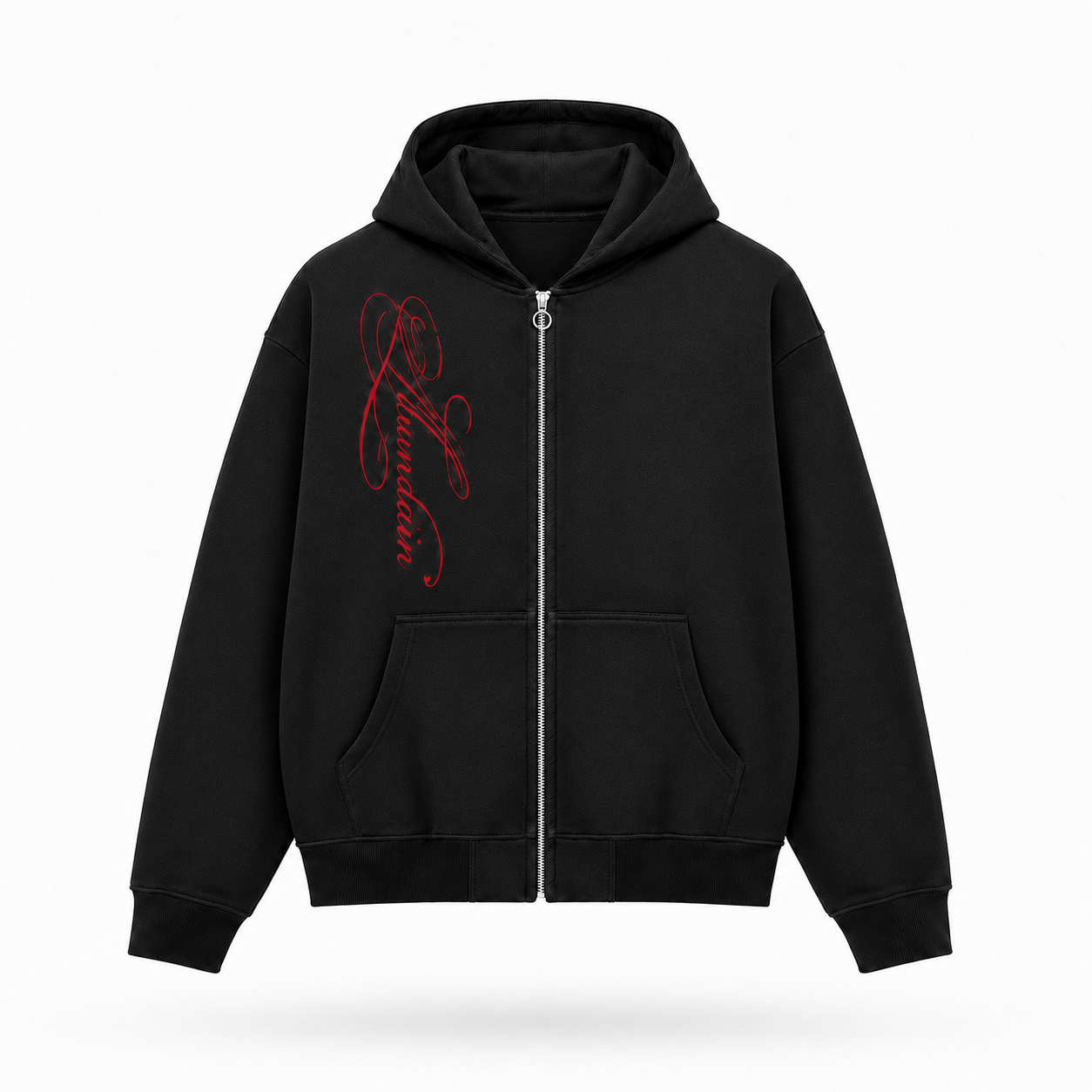 MUNDAIN Red Sign Zip-up