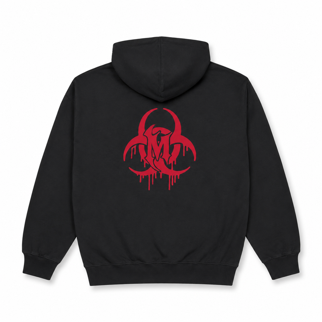 MUNDAIN Red Sign Zip-up