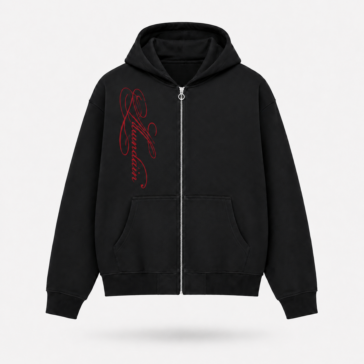 MUNDAIN Red Sign Zip-up