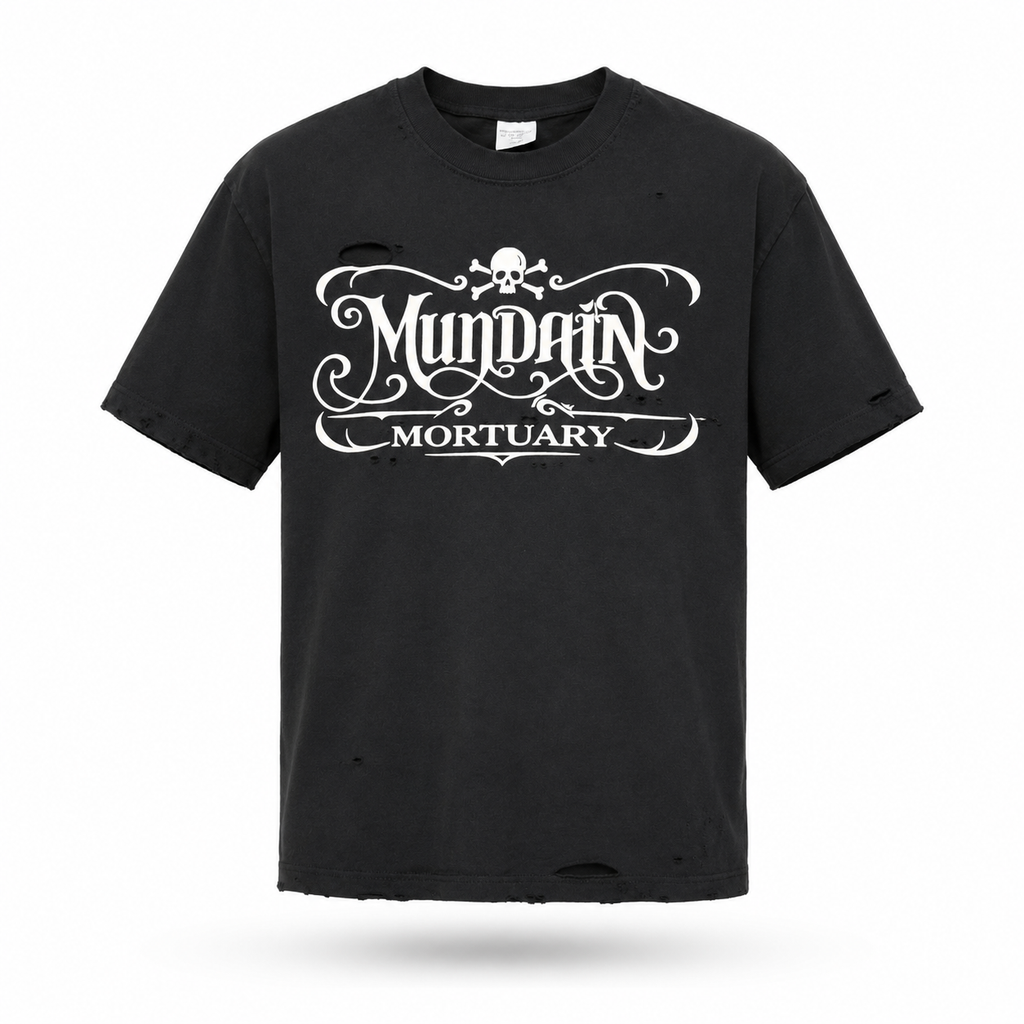 MUNDAIN Mortuary Black TEE