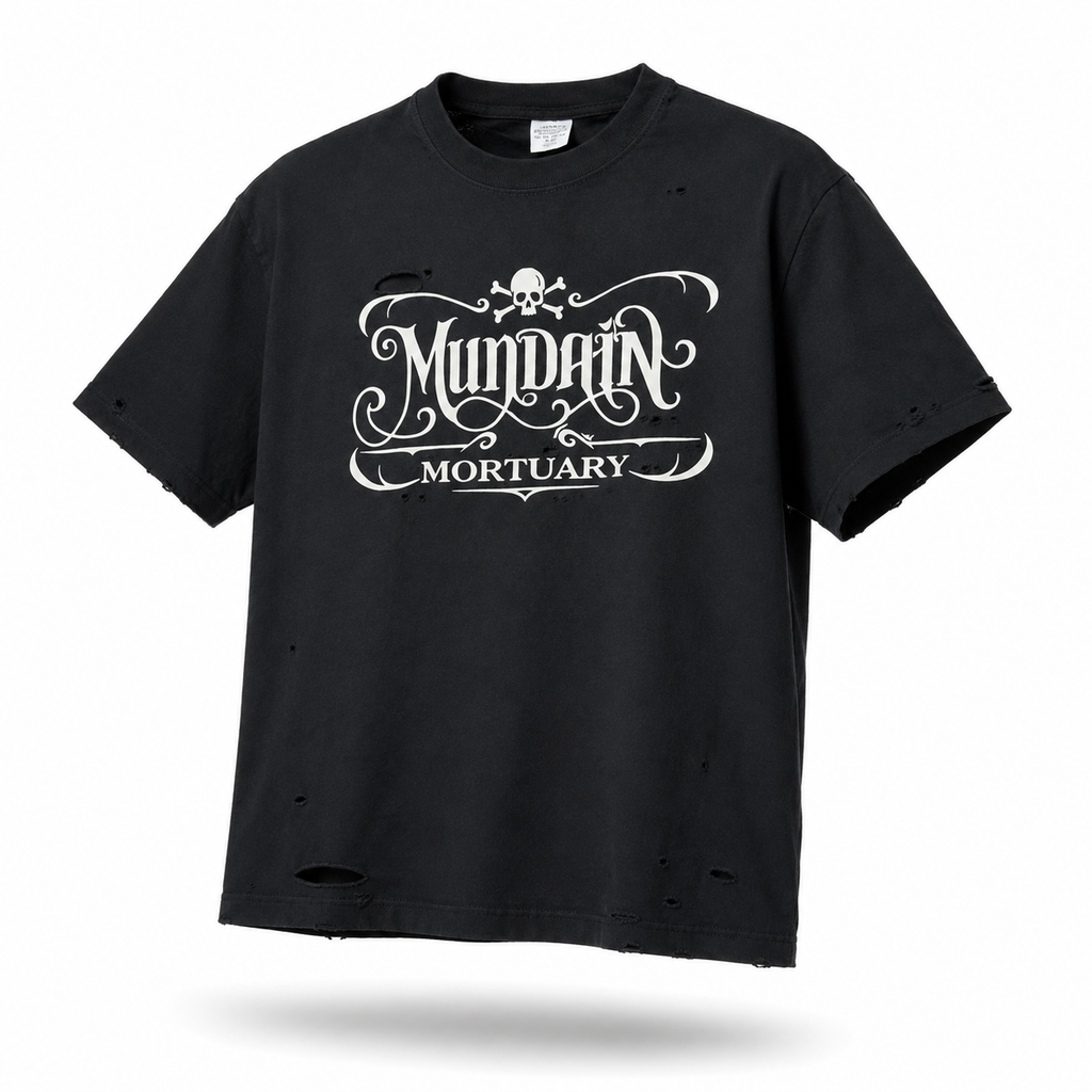 MUNDAIN Mortuary Black TEE
