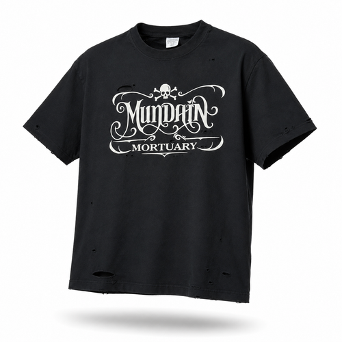MUNDAIN Mortuary Black TEE